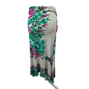 YIGAL AZROUEL Womens Floral Midi Skirt Size Small